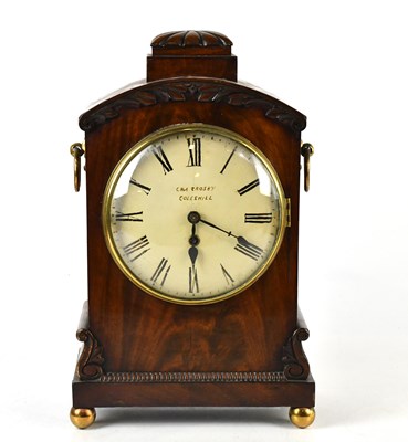 Lot 1231 - A William IV mahogany bracket clock with...