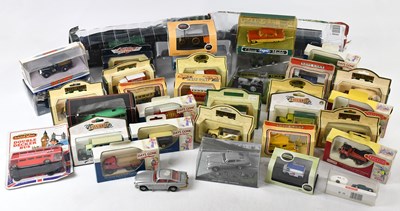 Lot 1179 - A collection of boxed diecast model cars...