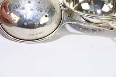 Lot 2418 - DEAKIN & FRANCIS; a hallmarked silver strainer...