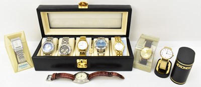 Lot 1635 - Four gentleman's dress watches including an...