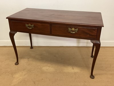 Lot 500 - A 19th century mahogany console table with two...