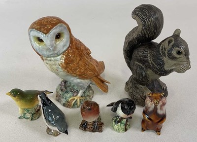 Lot 205 - BESWICK; a small group of birds, to include...