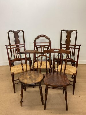 Lot 502 - Eight various chairs, to include three Arts...