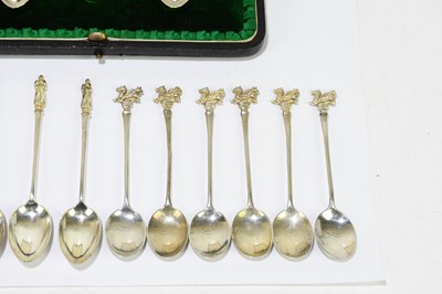 Lot 2074 - A set of six George V hallmarked silver...