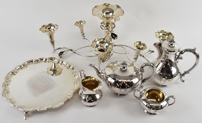 Lot 1081 - A quantity of silver plated items including...