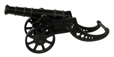 Lot 328 - A 20th century cast iron tabletop cannon,...