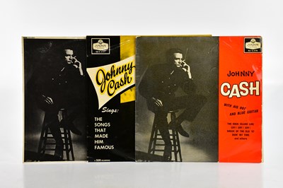 Lot 1101 - JOHNNY CASH; three albums to include With His...