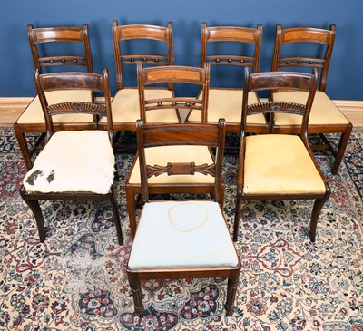 Lot 2769 - A set of five 19th century bar back dining...