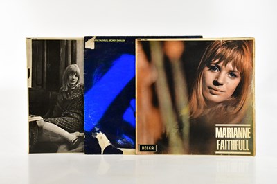 Lot 1103 - MARIANNE FAITHFULL; three albums to include,...