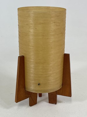 Lot 340 - A mid 20th century spun fibreglass table lamp...