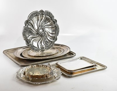 Lot 737 - An assortment of twelve silver plated and...