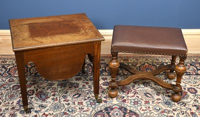 Lot 2885 - A 19th century mahogany commode on tapering...