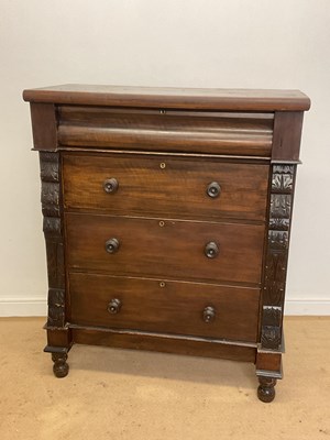 Lot 429 - A 19th century mahogany Scottish chest of...