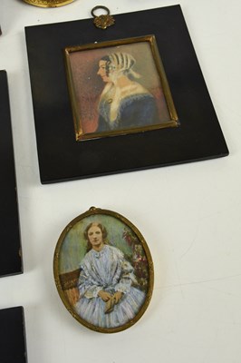 Lot 157 - An Edwardian watercolour on paper portrait...