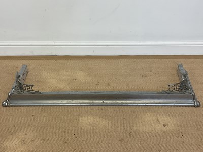 Lot 118 - An early 20th century chrome fire fender,...