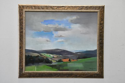 Lot 872 - CHRIS STONE; pastel, landscape, signed and...