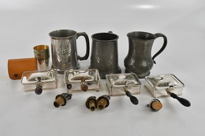 Lot 736 - A small collection of plated items including...