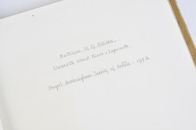 Lot 184 - STUBBS (KATHLEEN G), SHAKESPEARE SONNETS,...