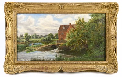 Lot 384 - CLAUDE L SUTTON; a late 19th century oil on...