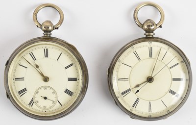 Lot 1629 - Two hallmarked silver cased open face pocket...