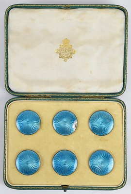 Lot 1135 - CHILD & CHILD; a cased set of six early 20th...