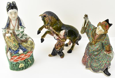 Lot 1050 - Two early 20th century porcelain Oriental...