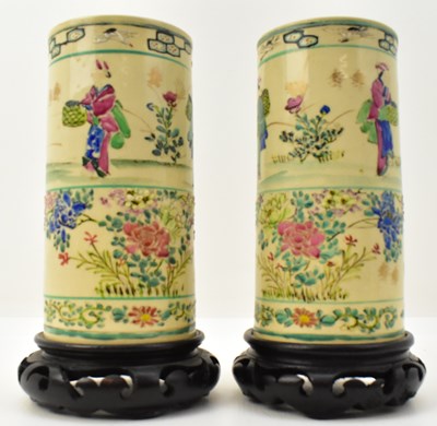 Lot 1063 - A pair of Japanese early 20th century pottery...