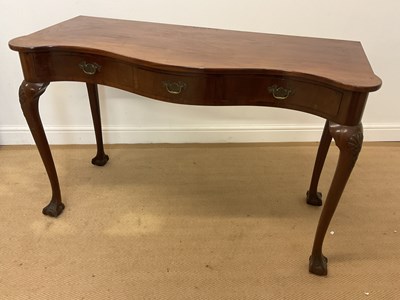 Lot 443 - A 19th century mahogany console table with...