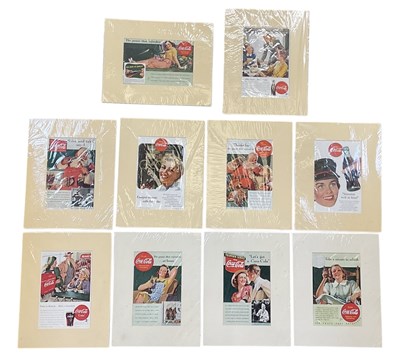 Lot 333 - COCA-COLA INTEREST; a set of ten vintage...