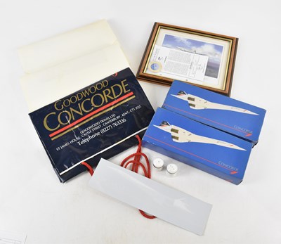 Lot 570 - CONCORDE INTEREST; a collection of memorabilia,...