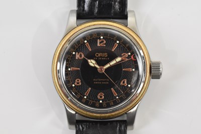 Lot 663 - ORIS; a gentleman’s stainless steel automatic...