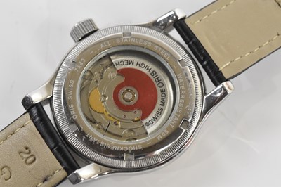 Lot 663 - ORIS; a gentleman’s stainless steel automatic...