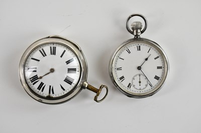 Lot 675 - An Edwardian hallmarked silver pocket watch,...