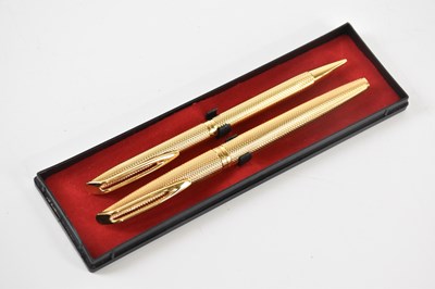 Lot 603 - WATERMAN; a Plaque d'Or fountain pen and...