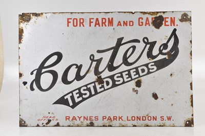 Lot 456 - CARTERS TESTED SEEDS; an original advertising...