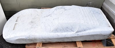 Lot 2687 - A contemporary carved white marble model of a...