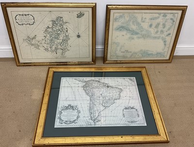 Lot 296 - Three reproduction maps comprising The West...