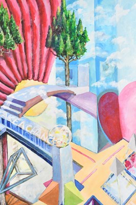 Lot 119 - RICHARD CAFIERO; acrylic on canvas, 'Take a...