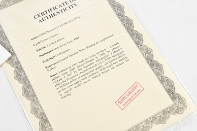 Lot 44 - AFTER PABLO PICASSO (1881-1973); lithograph,...