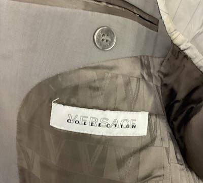 Lot 487 - LORO PIANA; a gentleman's grey blazer jacket,...