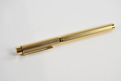 Lot 618 - SHEAFFER; a Targer gold plated fountain pen,...