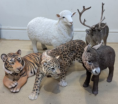 Lot 431 - A collection of large modern animal models...