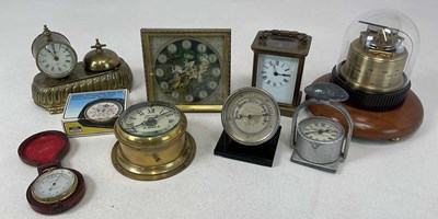 Lot 329 - A group of small clocks and timepieces...