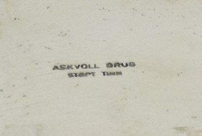 Lot 502 - ASKVOLL BRUG; a large Norwegian circular...