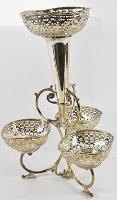 Lot 1073 - A late 19th/early 20th century silver plated...