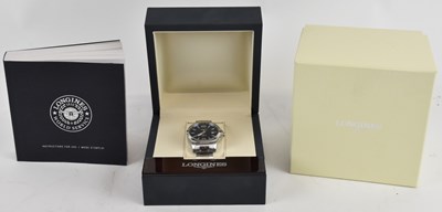Lot 1609 - LONGINES; an automatic 30 bar/300m...
