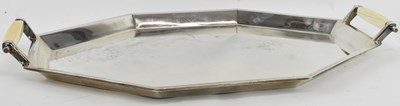 Lot 1088 - VINERS LTD; a George V Art Deco hallmarked...