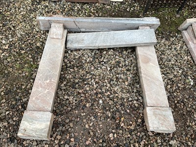 Lot 377 - Antique marble fire surround