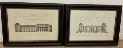 Lot 308 - CROQUIS D'ARCHITECTURE; two reproduction...