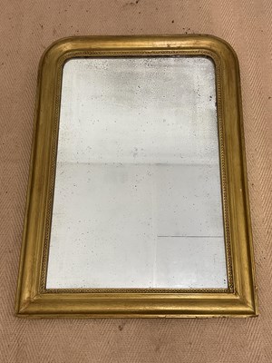 Lot 434 - A 19th century gilt wood overmantel mirror,...